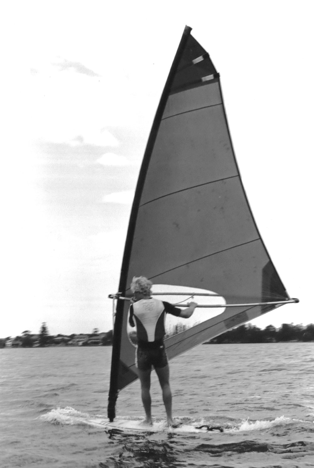Windsurfing on Narrabeen Lagoon