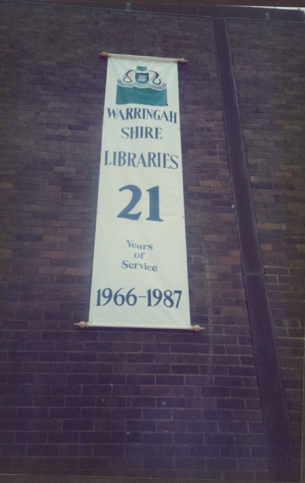 Dee Why Library's 21st Birthday Banner 1987