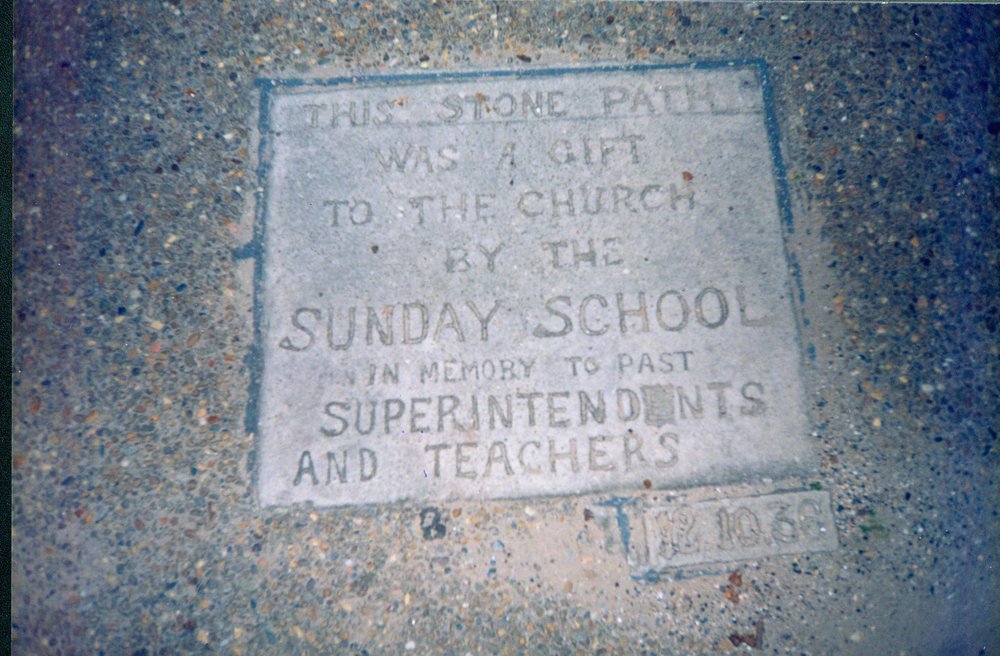 Foundation stone for the Methodist Church, Oakes Avenue, Dee Why
