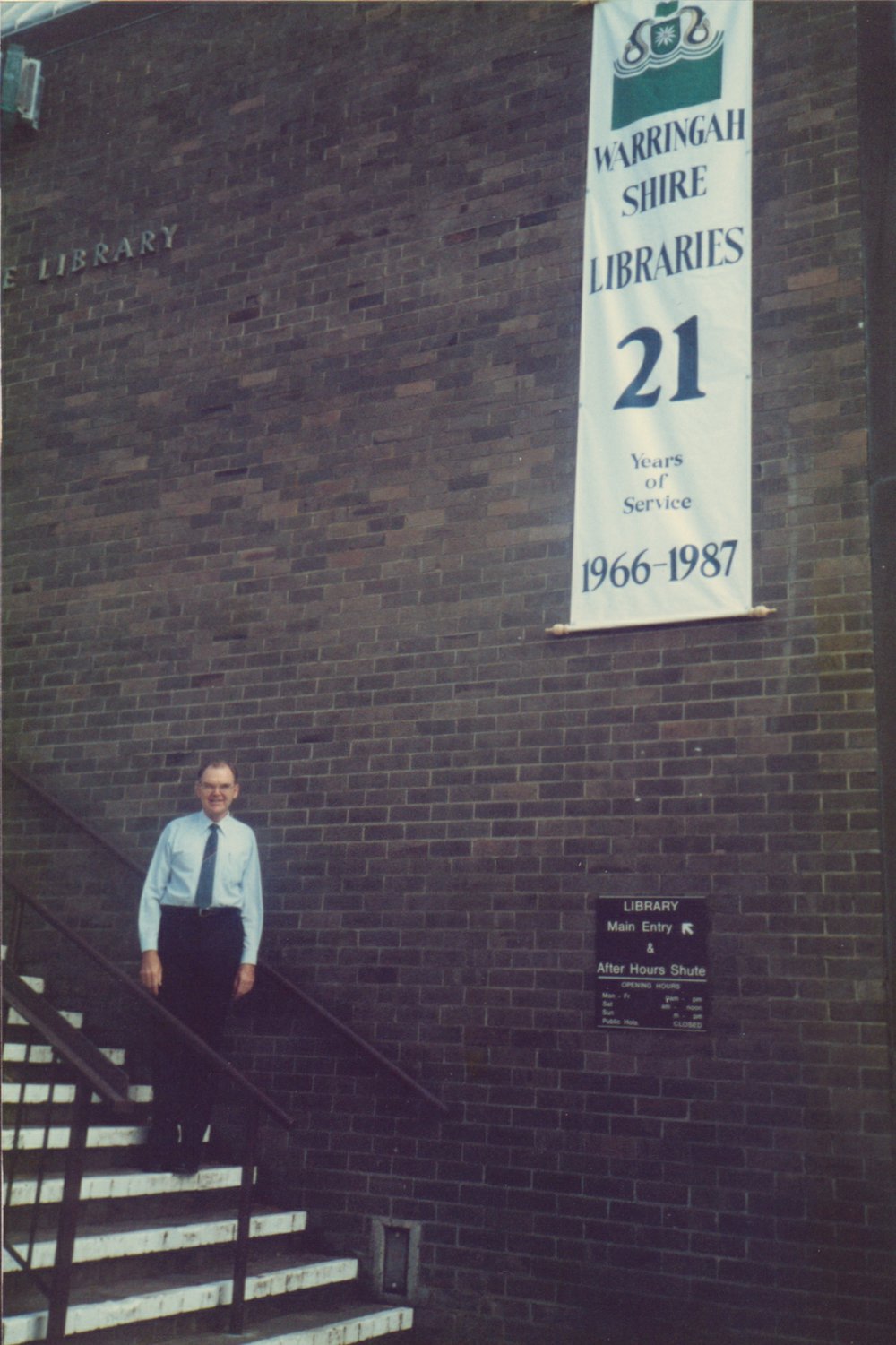 Dee Why Library's 21st Birthday Celebrations - John Ellis Chief Librarian