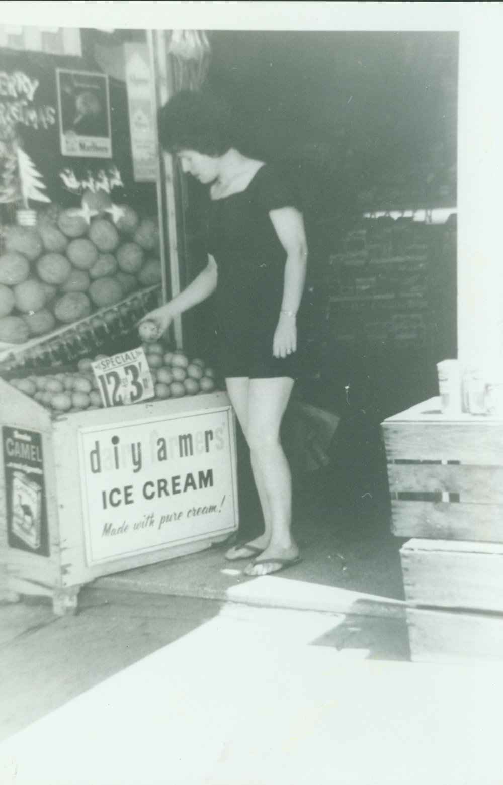 Elenora Cortese at Cortese Fruit Shop, Harbord