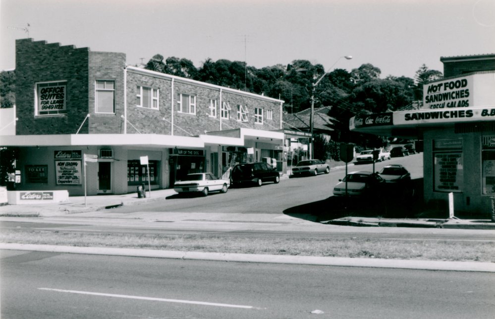 Manly Vale shops corner of Condamine Street and Sunshine Street