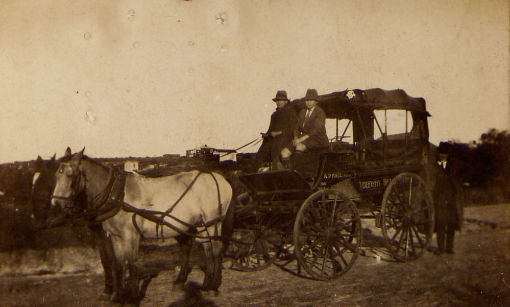 A.P. Hall horse and carriage taxi service ran between Manly and Dee Why Beach