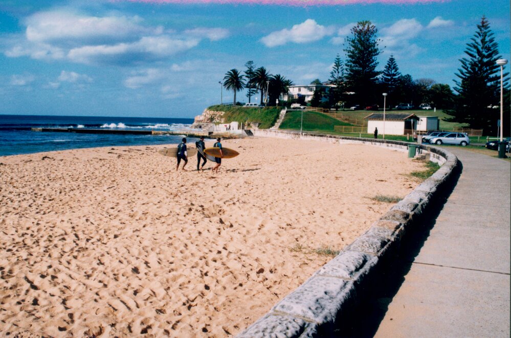 Surfers at Collary Beach c 1995