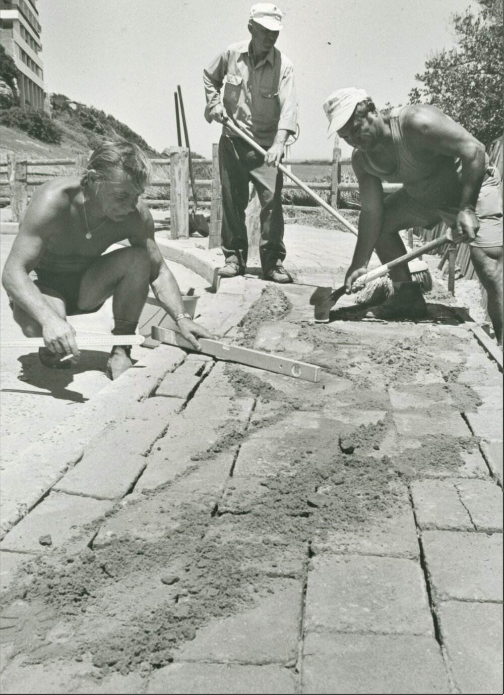 New paving at Freshwater Beach