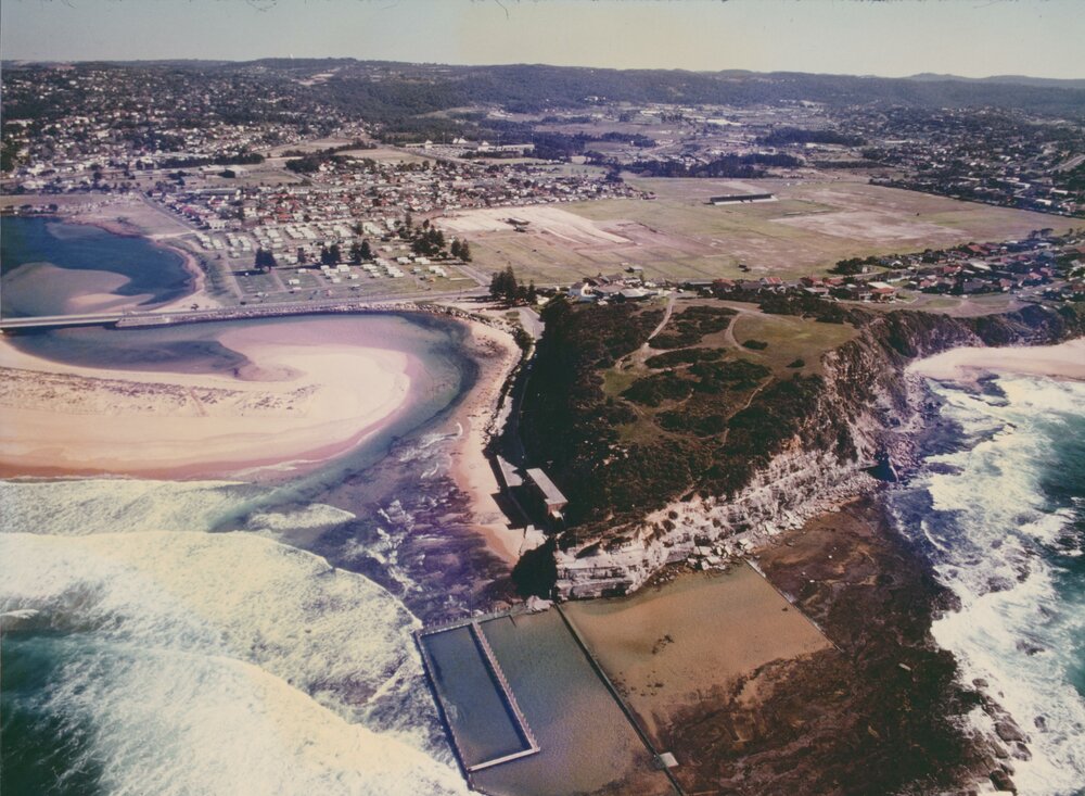 Aerial View of North Narrabeen Beach looking west towards Warriewood Valley
