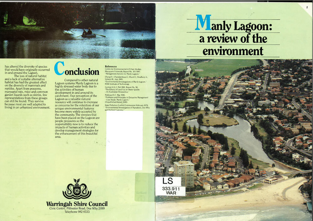 Manly Lagoon : a review of the environment