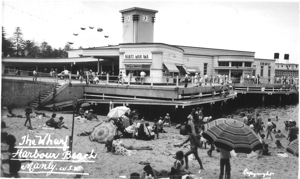 Burts Milk Bar, Manly Wharf c 1940s