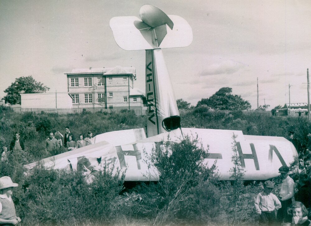 Shark patrol plane crash near the Harbord Public School