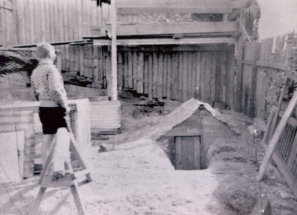 The Bella 'ole, air-raid shelter, Harbord