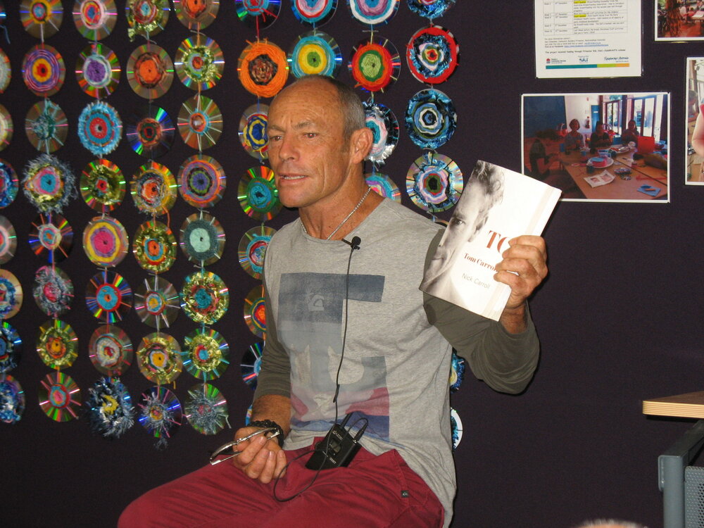 Tom Carroll author talk at Mona Vale Library