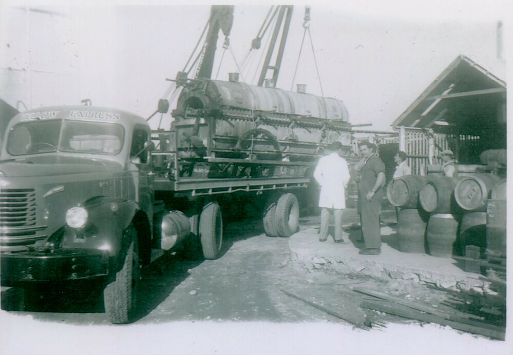 The boiler arriving at Brookvale Brewery