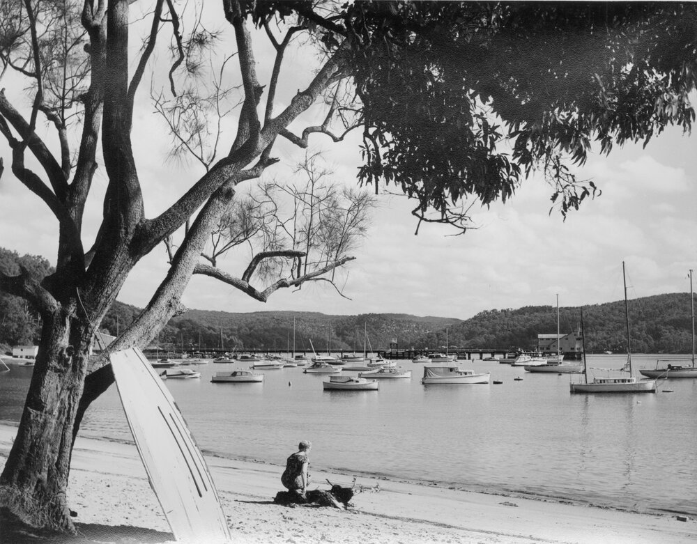 Beach scene at Clareville