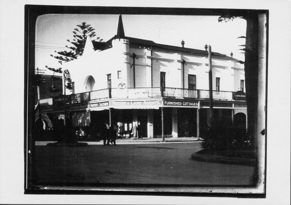 Victoria Hall on the corner of The Corso and Darley Road