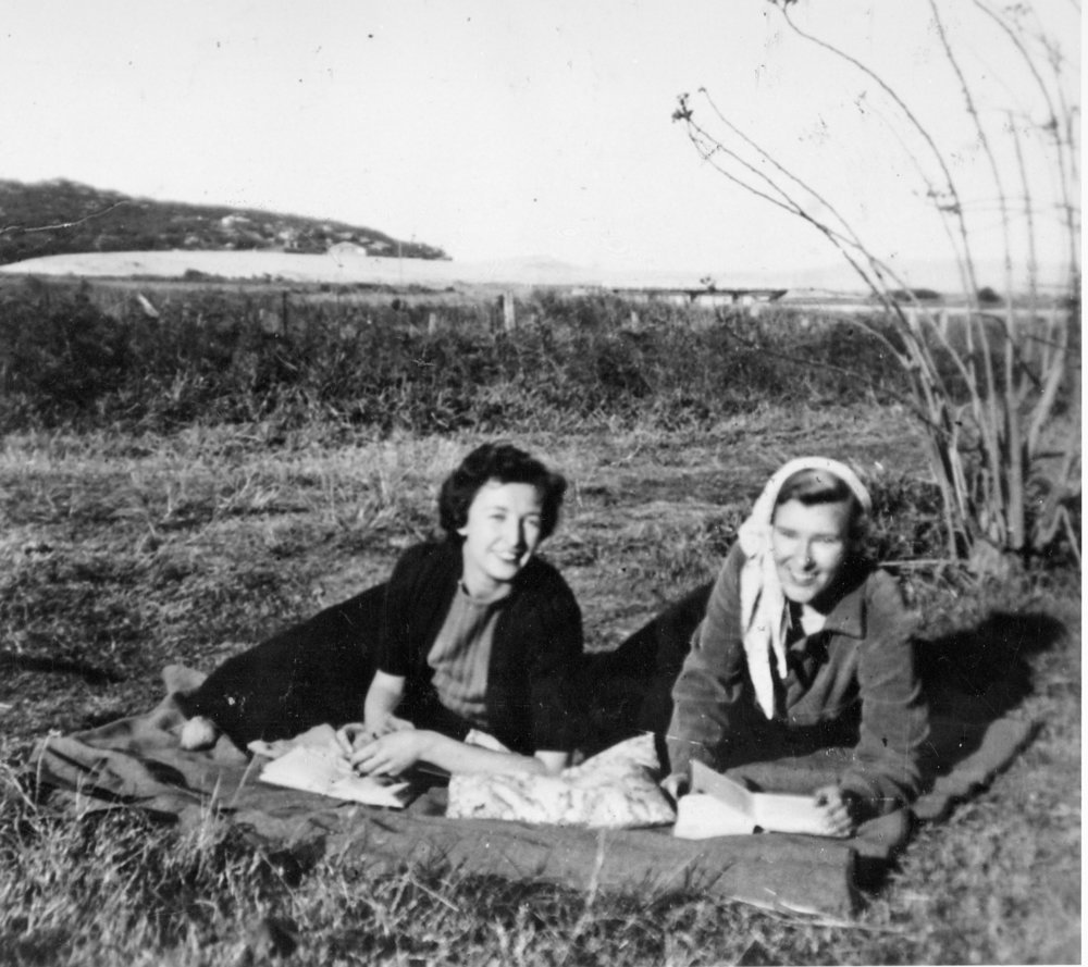 Jean Phillips and Dawn Crighton at  Sayce Farm Abbott Road, North Curl Curl