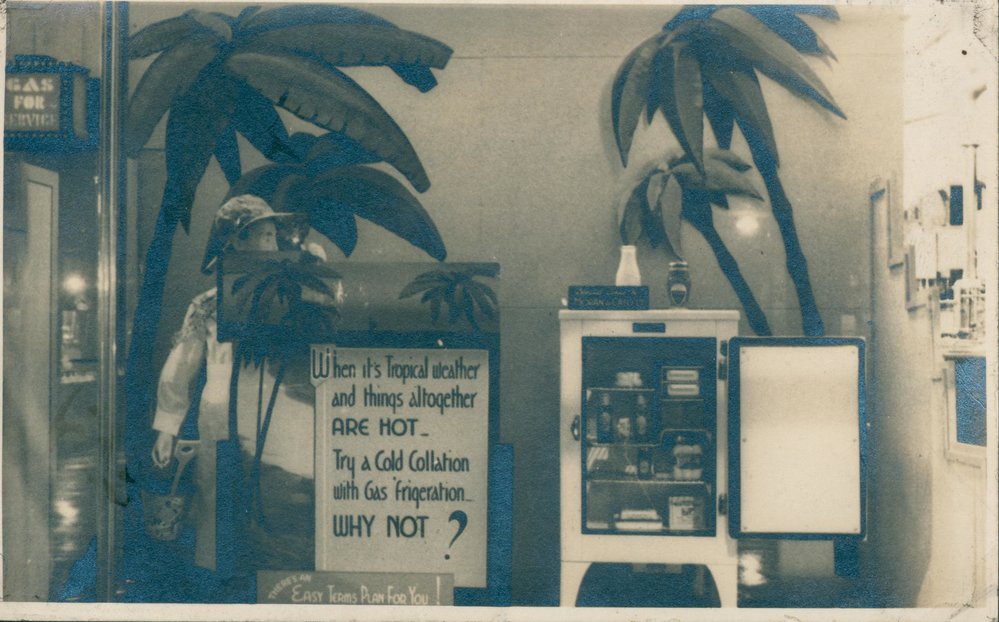 Manly Gas Company showroom gas refrigeration display, 3 Sydney Road, Manly