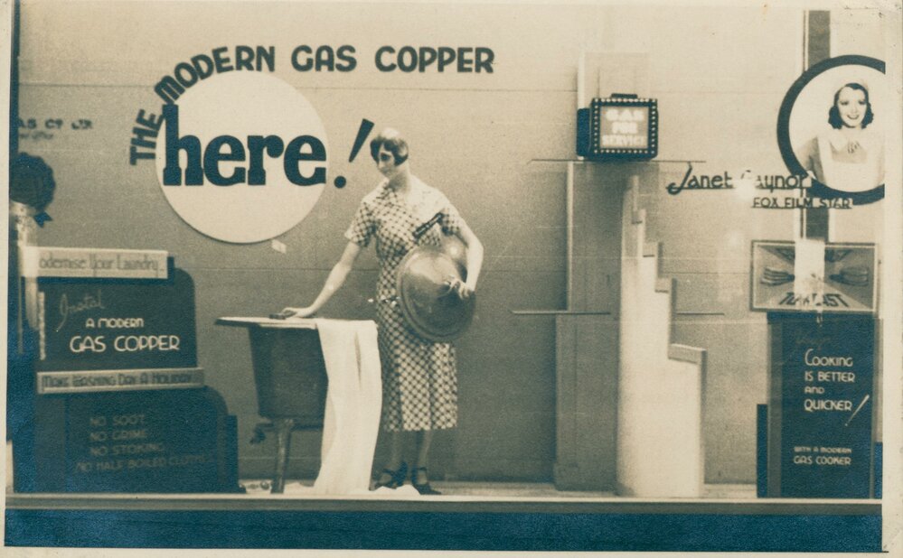 Manly Gas Company showroom display for a Gas Copper, at 3 Sydney Road, Manly