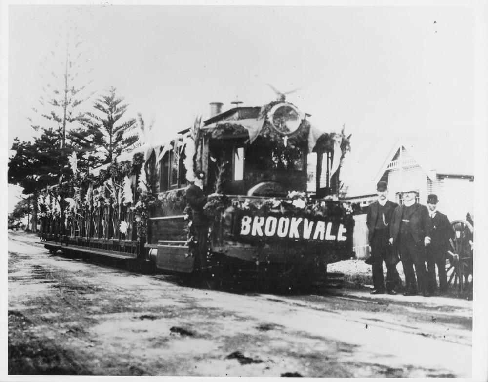 The first steam tram to run an extension of the line from Manly to Brookvale