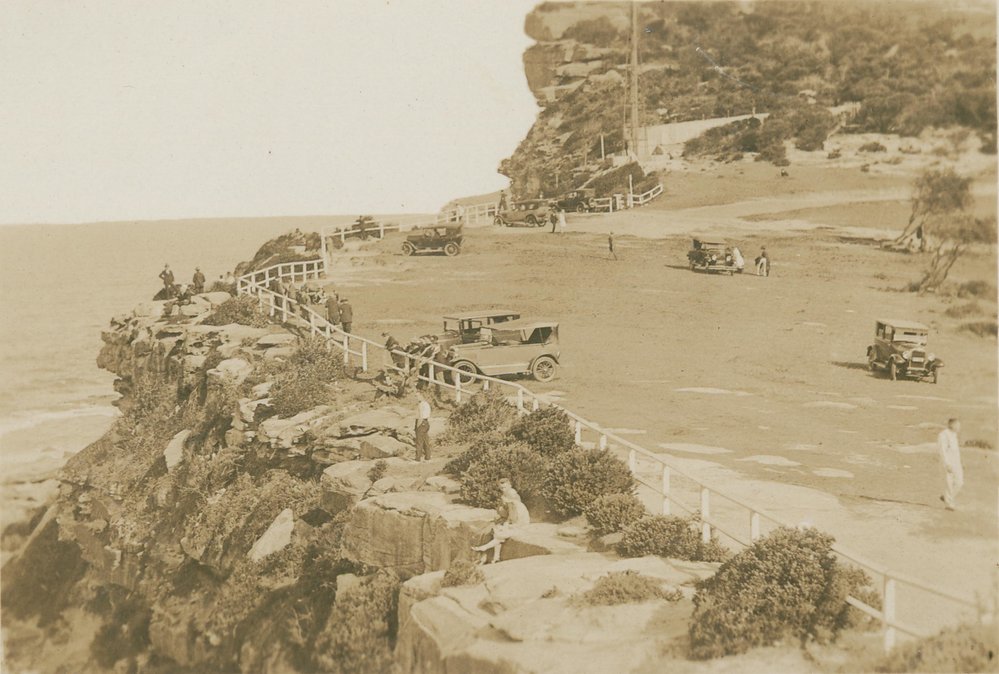 View across the eastern edge of Shelly Beach Park, Manly, c1920s