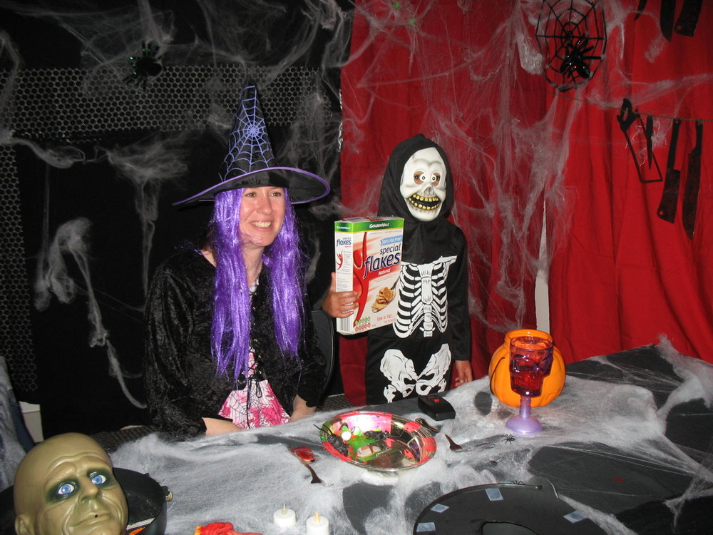 Mona Vale Library Halloween Party the Witch and Cereal Killer