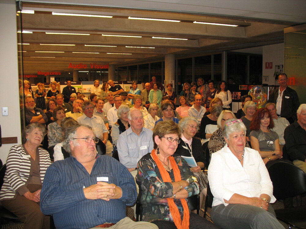 Audience Listening to speeches Mona Vale Library 40th Birthday