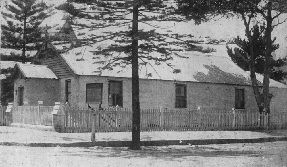Church of England School Room, corner The Corso and Darley Road, Manly, c1877