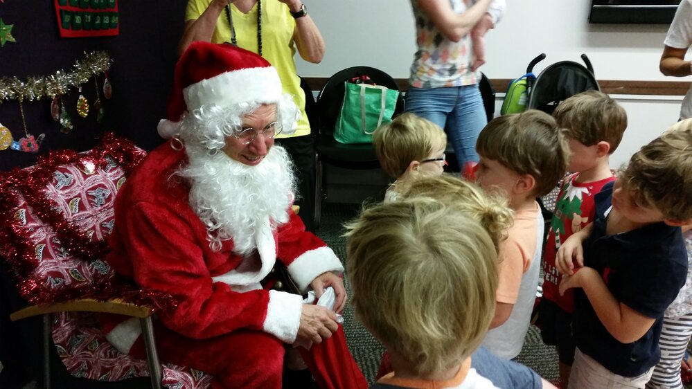 Santa's visit to Mona Vale Library storytime