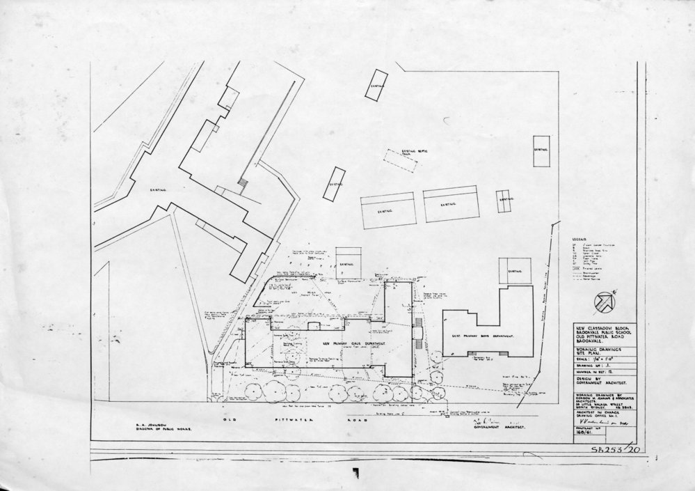 Site Plan for Brookvale Public School on Old Pittwater Road