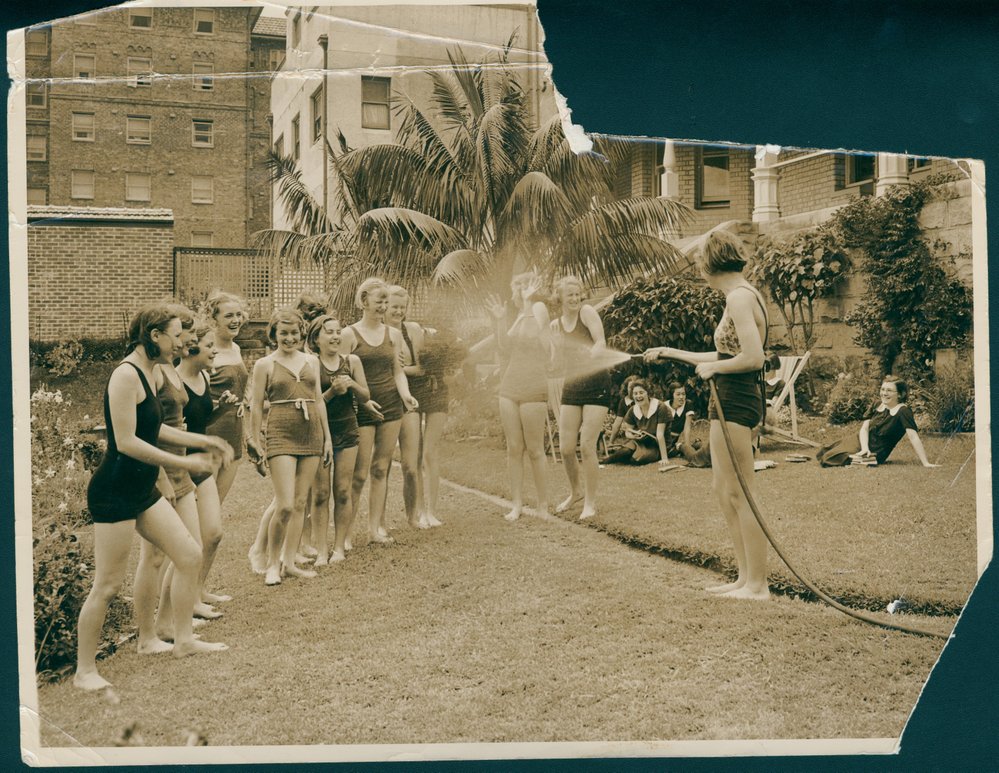 Manly Grammar School pupils, Ashburner Street, Manly, 1937