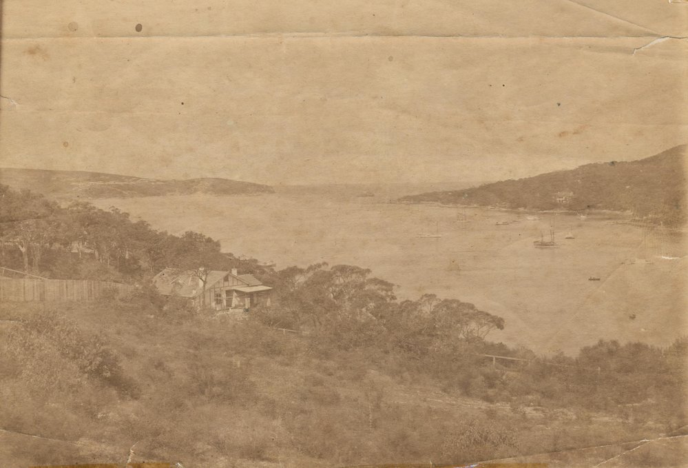 View facing southeast across North Harbour to North Head, Fairlight, c1920s