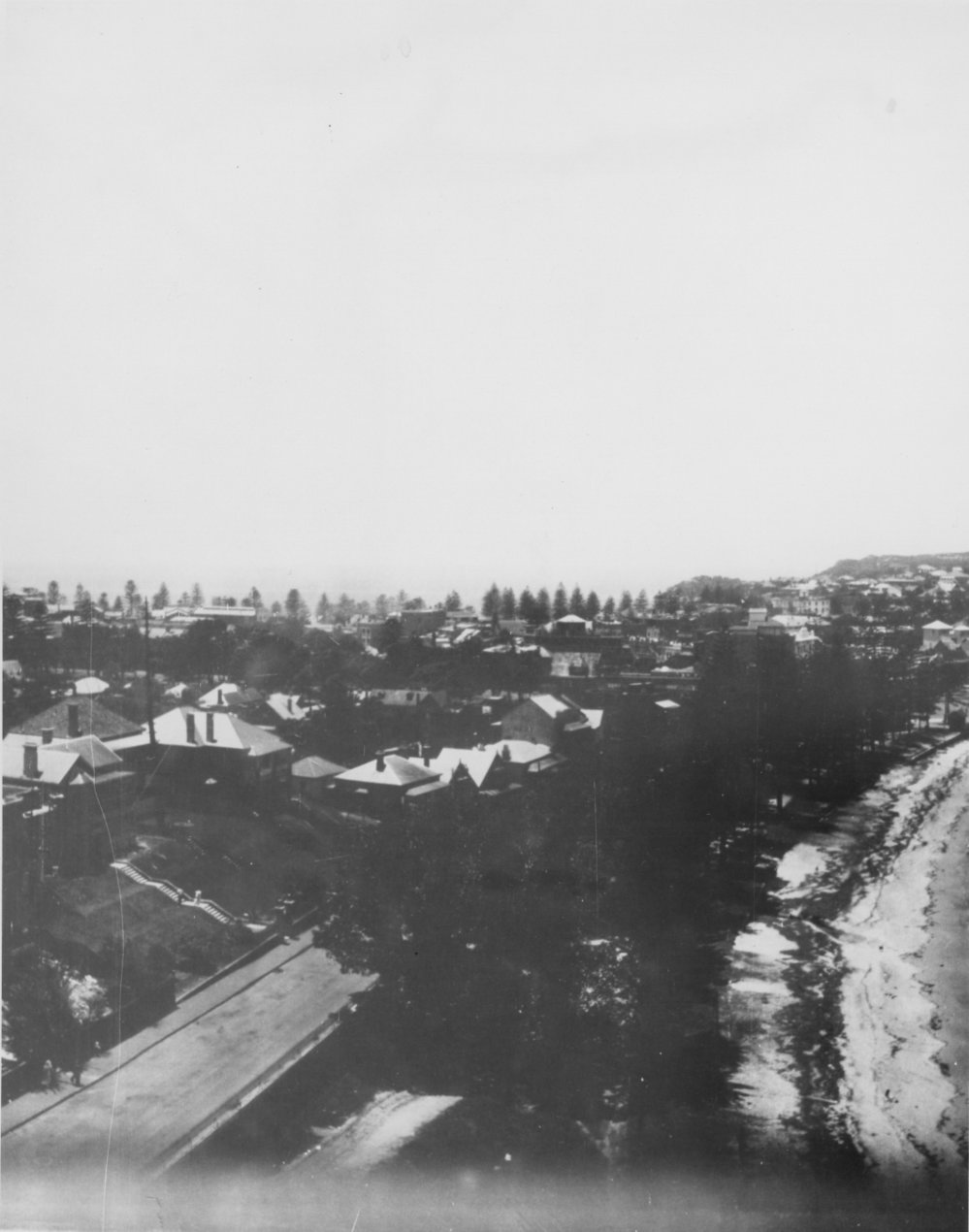 Manly, with West Esplanade Reserve in the fore, 1920