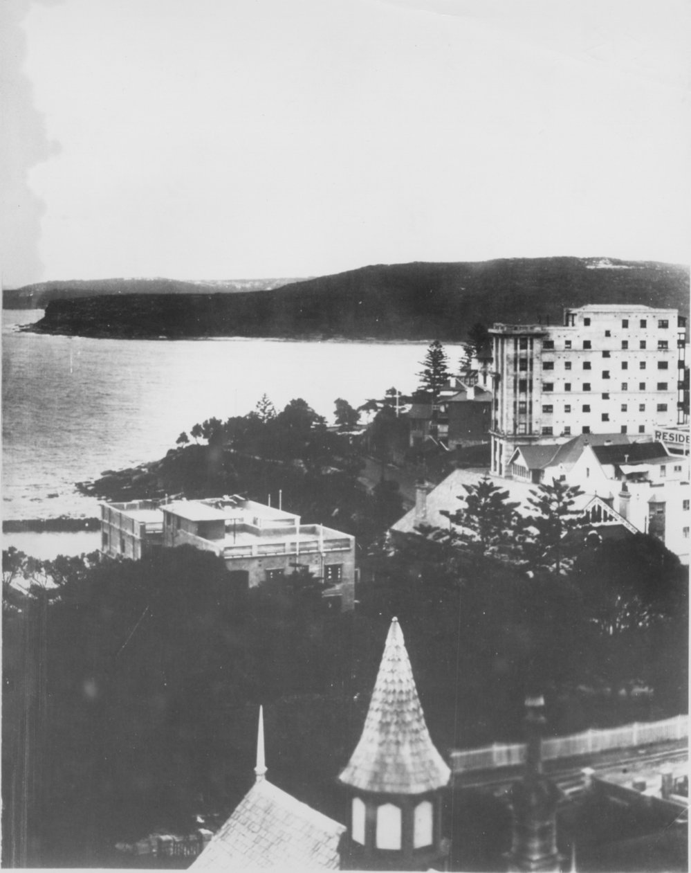 View southwest across Manly Cove from near Dalley's Castle, Manly, 1921
