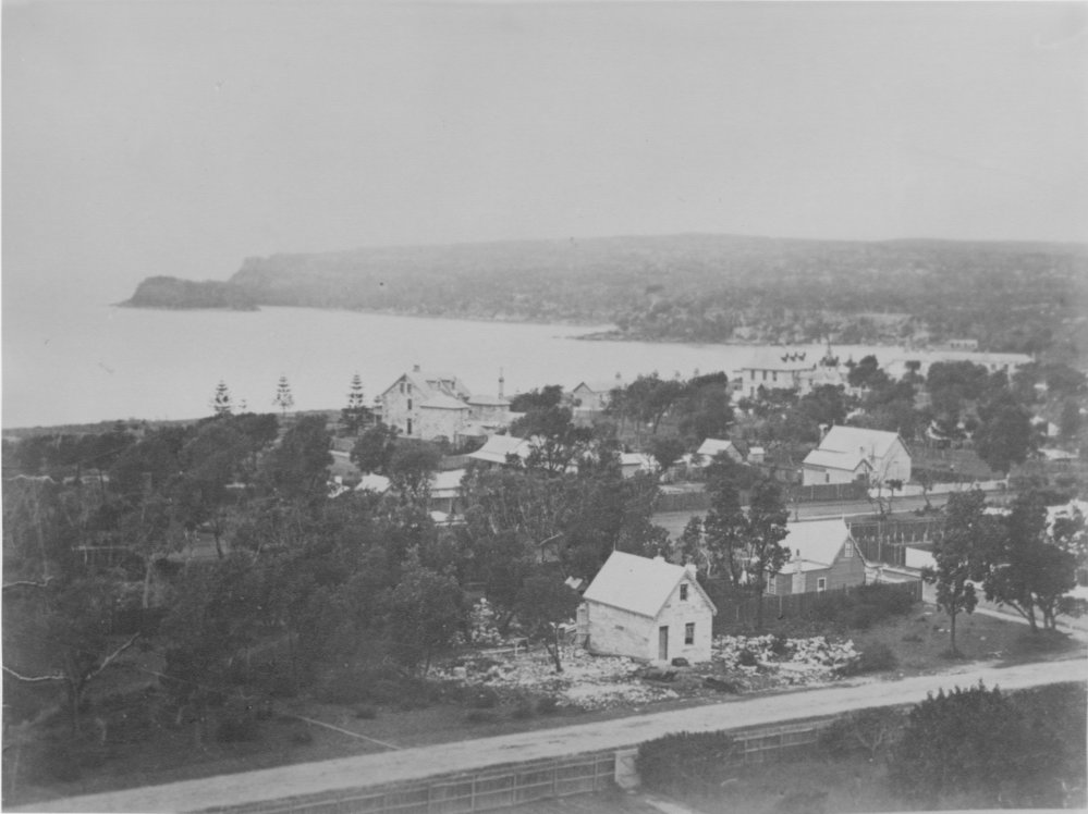 View from near Kangaroo Hill facing southeast over Manly, c1870