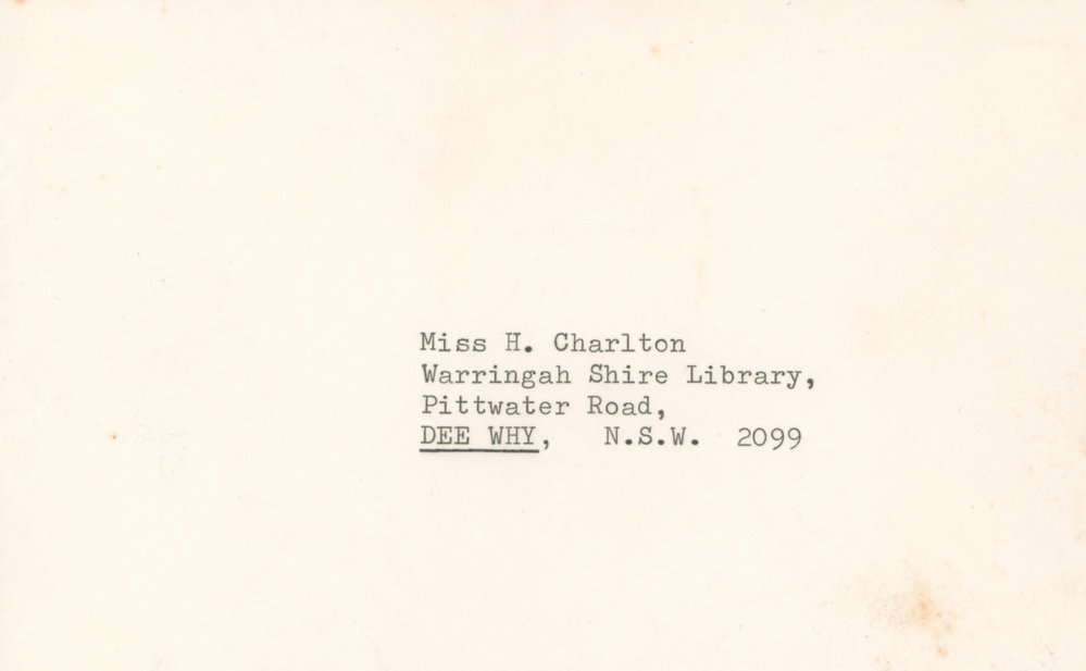 Invitation to Opening of Mona Vale Library 1972