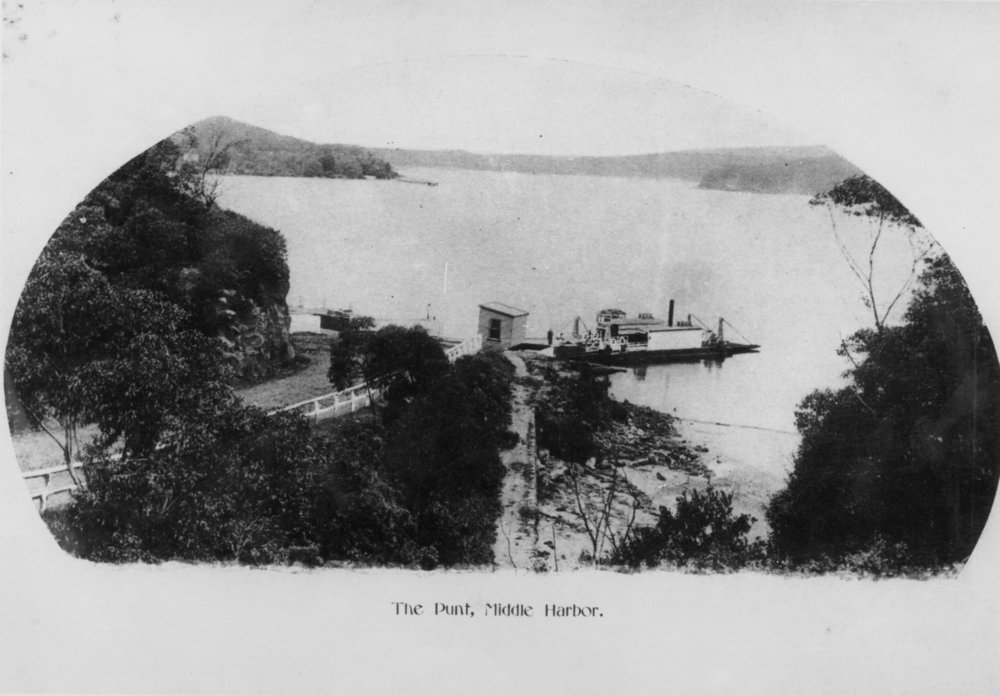 Steam Punt on Middle Harbour, Seaforth, c1909