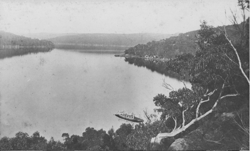 The Spit and district, showing Ellery's hand operated punt, 1870