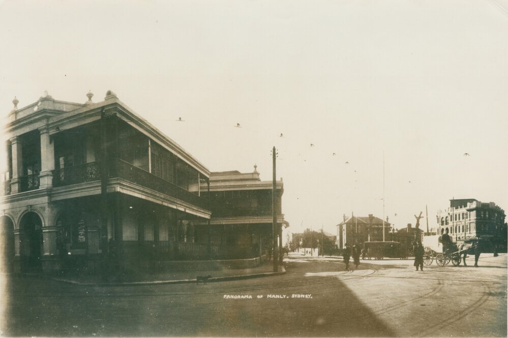 The Grand Pier Hotel on the the corner of Belgrave Street and East Esplanade, Manly, 1919