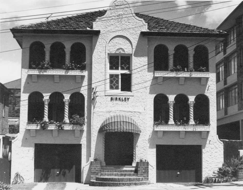 Spanish mission style flats, Birkley, Birkley Road, Manly, 1976