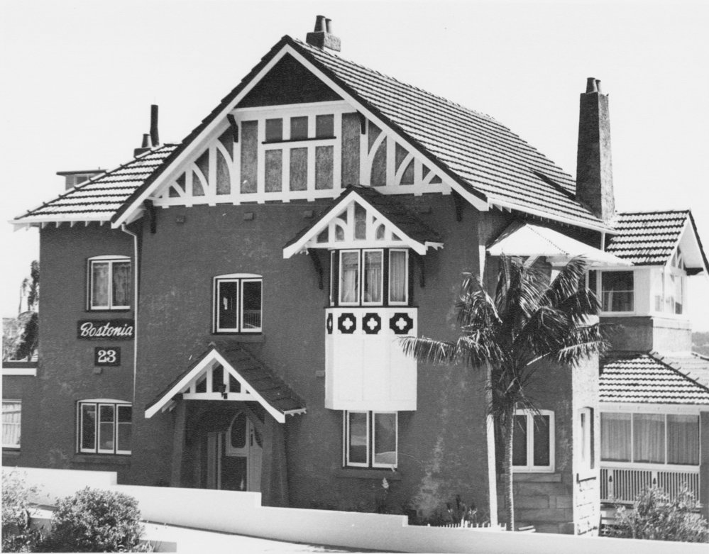 Two storey, federation style house, Bostonia, at 23 Addison Road, Manly, 1976