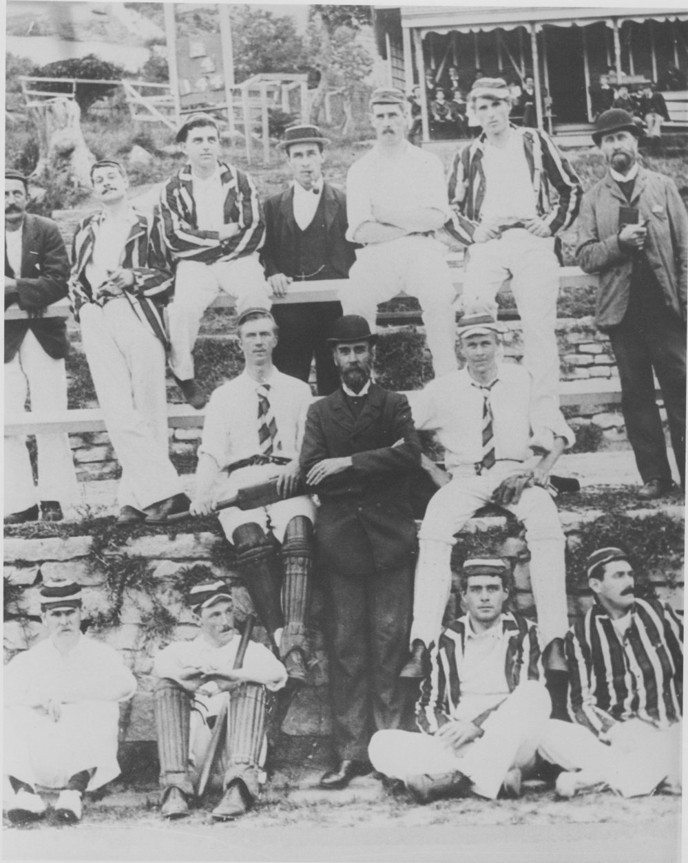 Group portrait of the early Manly Cricket Club team, Manly Oval, c1880