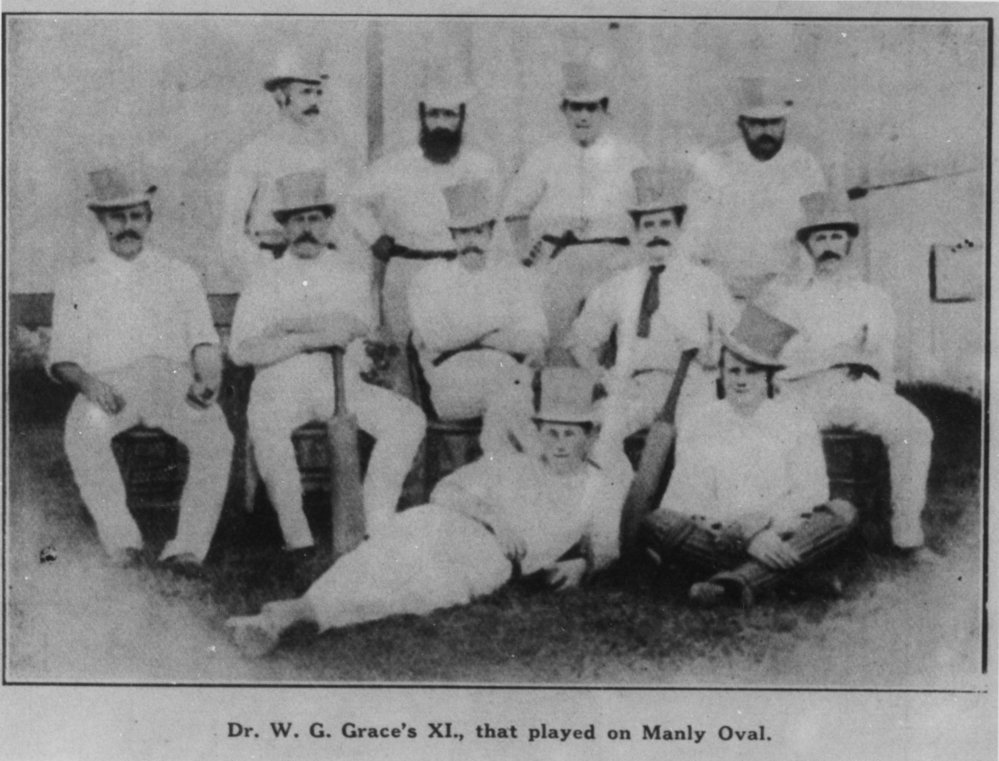 Dr W.G. Grace's Cricket Eleven that played on Manly Oval, c1873-1874