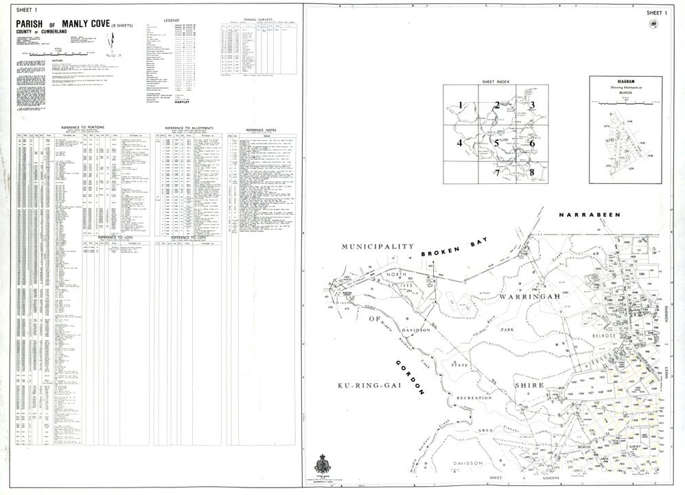 Parish of Manly Cove, sheet 1