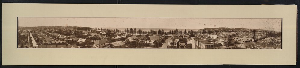 Panoramic view facing east over Manly, from Kangaroo Point, Manly, c1920s