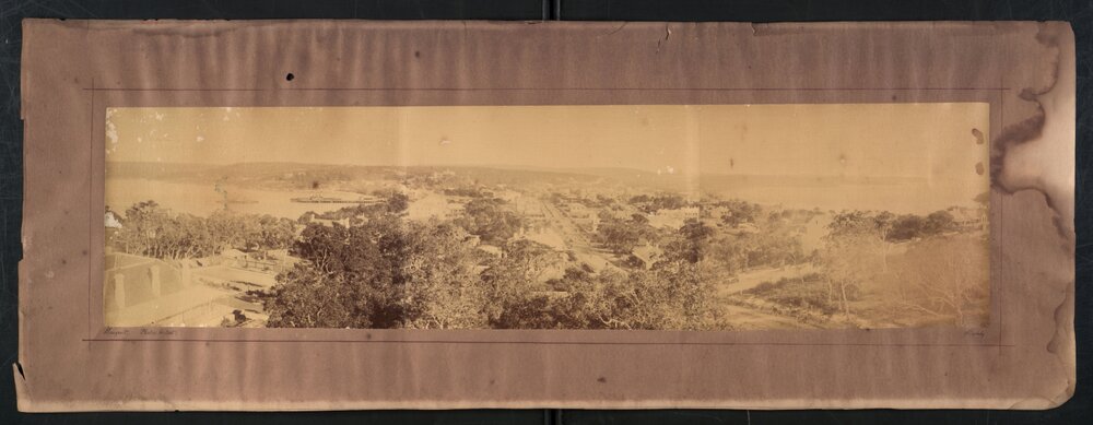 Composite panoramic view facing north over Manly from Eastern Hill, Manly, c1883-c1898