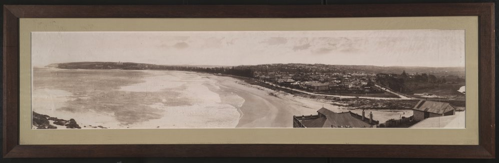 Panoramic view facing south from Queenscliff Head, over Manly and Manly Beach, c1920s