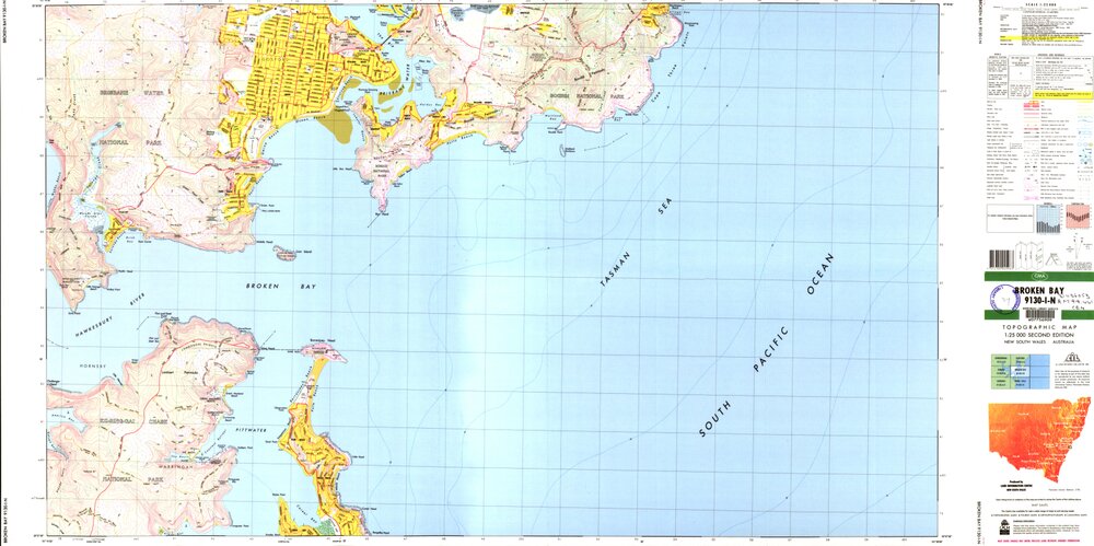 Topographic Map of Broken Bay