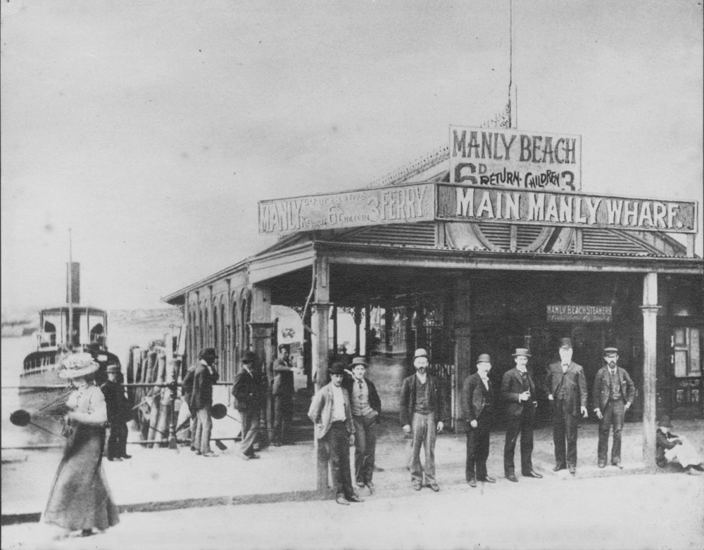 Manly ferry S.S. Marra Marra berthed at Circular Quay, Sydney, 1898