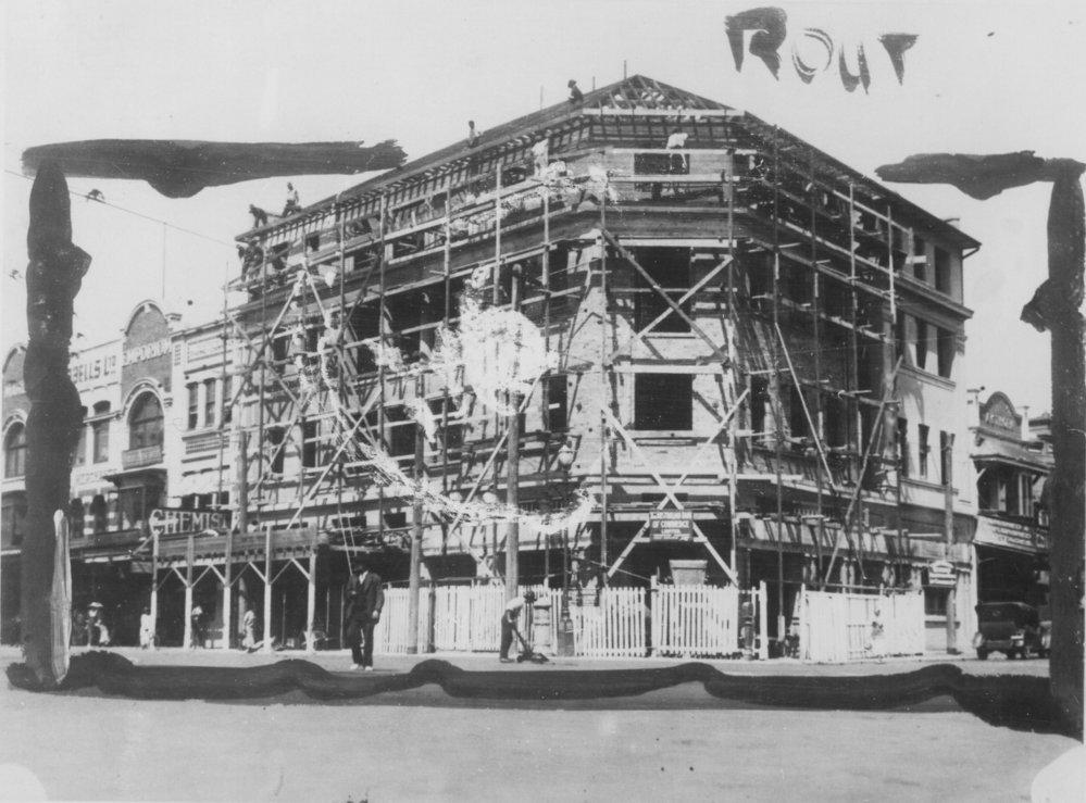 Remodelling of the Australian Bank of Commerce Limited, corner of The Corso and East Esplanade, Manly, mid 1920s