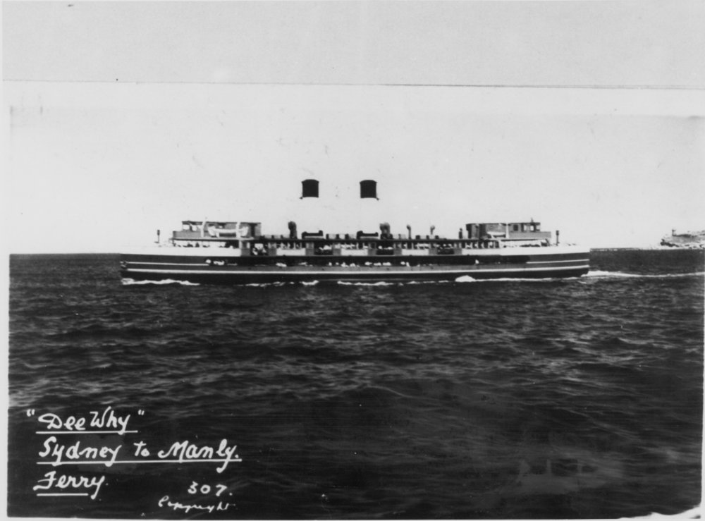 Manly ferry 'Dee Why' crossing Sydney Harbour, Sydney, c1930s