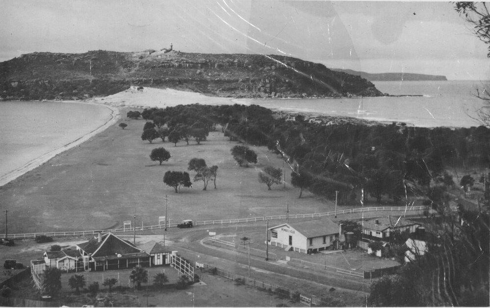 View north across sandspit to Barrenjoey, Palm Beach